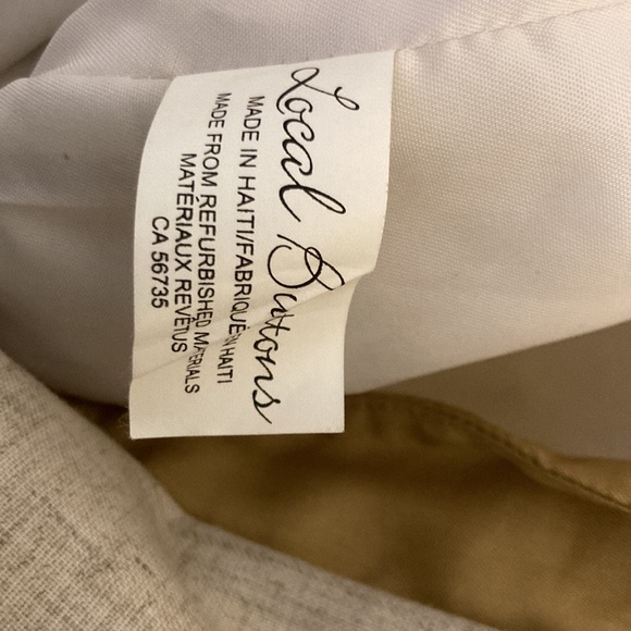 One of a kind upcycled cream gold blazer M/L - Picture 5 of 5